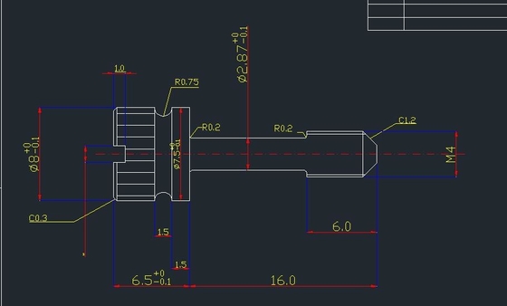 برغي توركس من الفولاذ المقاوم للصدأ مضاد للسرقة مع عمود M4X12