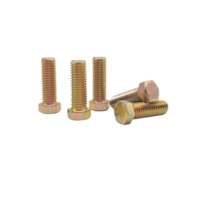 M10 * 30 حماية البيئة لون الزنك الخارجية هيكساجونية محول الكهرباء التشويش الأسود هيكساجونية كاملة مسامير المسمار