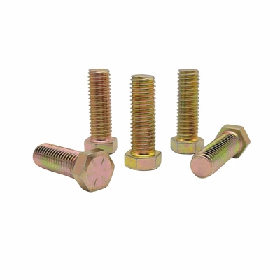 M10 * 30 حماية البيئة لون الزنك الخارجية هيكساجونية محول الكهرباء التشويش الأسود هيكساجونية كاملة مسامير المسمار