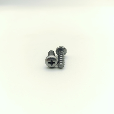 مسامير ذاتية التنصت برأس زر مطلي بالزنك M6x18، محرك فيليبس