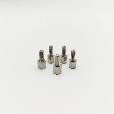 مسمار فاصل سداسي من الفولاذ المقاوم للصدأ 316 #4-40 بطول 12 مم مصقول بالكهرباء