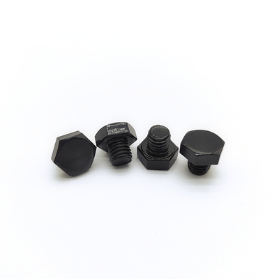 M8x1.25mm الفولاذ المقاوم للصدأ هيكس بولت 12.3mm الأسود الكهربائية