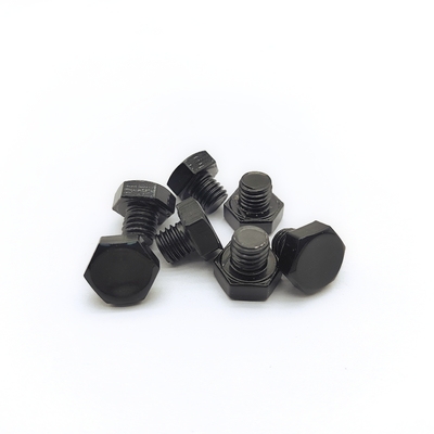 M8x1.25mm الفولاذ المقاوم للصدأ هيكس بولت 12.3mm الأسود الكهربائية