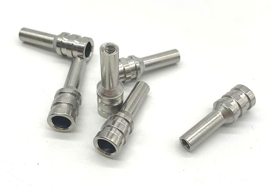 مذهب قطع غيار مخرطة CNC ، 316 الفولاذ المقاوم للصدأ رمح 6x31.6mm