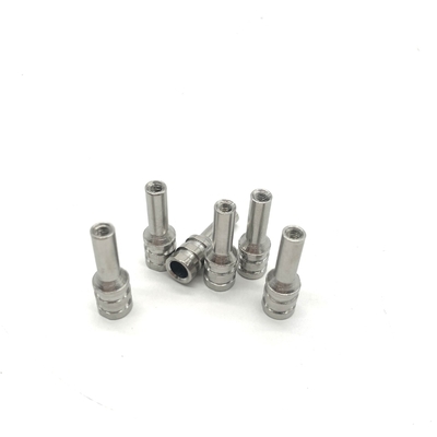 مذهب قطع غيار مخرطة CNC ، 316 الفولاذ المقاوم للصدأ رمح 6x31.6mm
