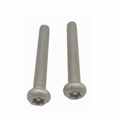ANSIEDIO M4 Torx Socket Button Machine الفولاذ المقاوم للصدأ عموم رئيس براغي مع الأساسية