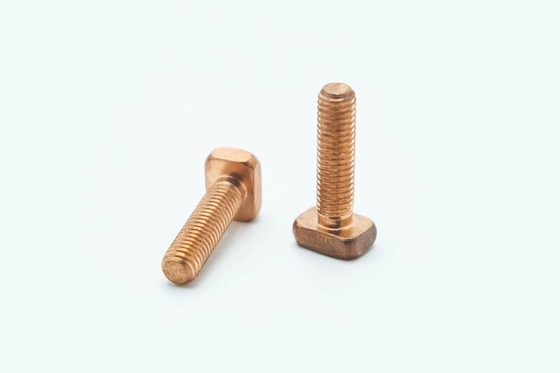 رأس مربع على شكل T برغي M8x30mm فولاذ C1022 مادة 17.59g الوزن