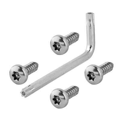 M5 * 20 المسامير الأمنية من الفولاذ المقاوم للصدأ مع خط الأنبوب PIN Torx Drive تصميم مفتاح لمنع الأدوات القياسية من التشبث