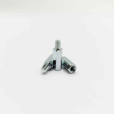 مسمار فاصل سداسي ذكر-أنثى شديد التحمل - درجة صناعية - مطلي بالزنك الأزرق - M4 إلى M10