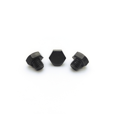M8x1.25mm الفولاذ المقاوم للصدأ هيكس بولت 12.3mm الأسود الكهربائية